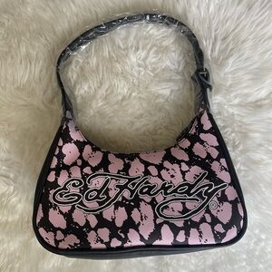 Ed Hardy Pink & Black Siberia Shoulder Bag💖🖤